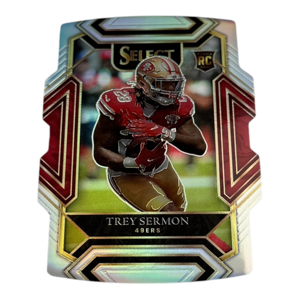2021 Panini‎ Select Trey Sermon RC Silver Prizm Club Level Die-Cut #268 49ers